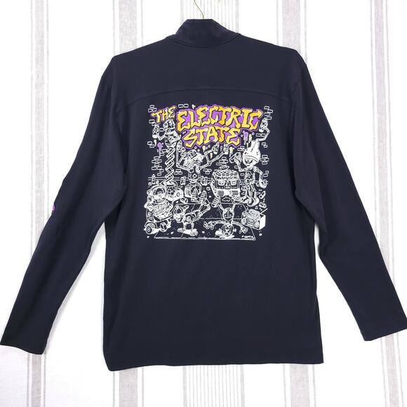 The Electric State Shirt Mens Large Pullover Cast Crew 2024 Millie Bobbie Brown - Picture 1 of 11
